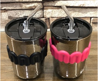 GLASS MUG WITH SIPPER AND STRAW