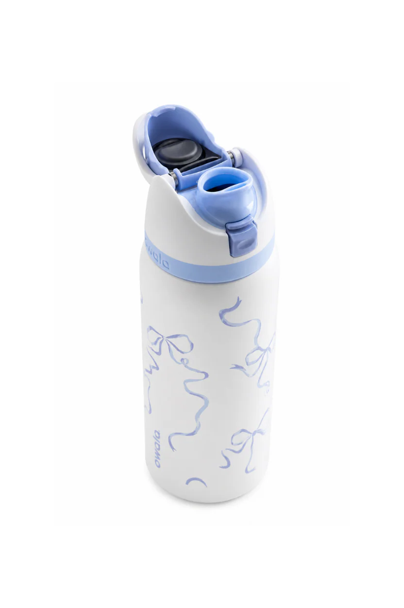 Owala Blue Ribbon Edition Insulated Water Bottle – 32oz (946ml) | Leak-Proof Stainless Steel Bottle with Built-in Straw