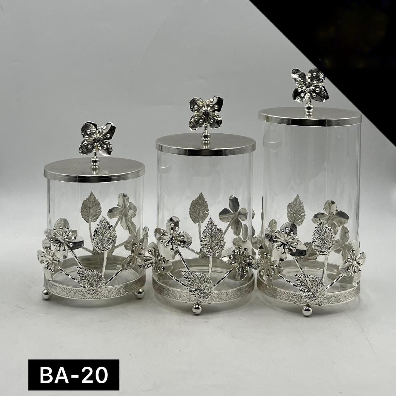 3 Pcs Candy Jar Set