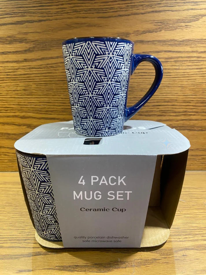 4 Pack Mug Set