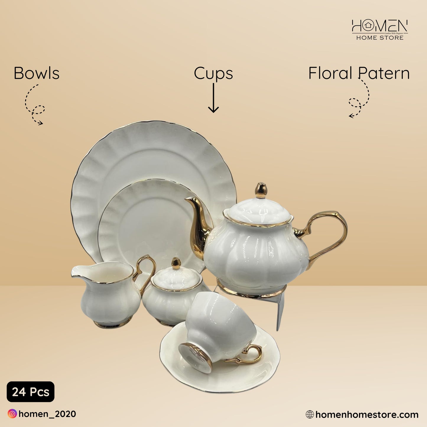 Royal Albert 24 Pcs Tea Set