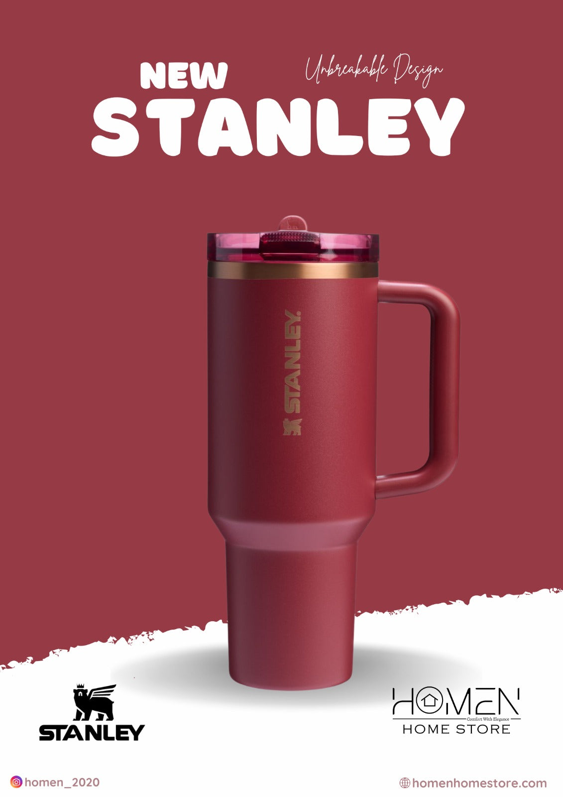 GILDED POMEGRANATE- The Quencher Pro Tour Flip Straw | 40 OZ