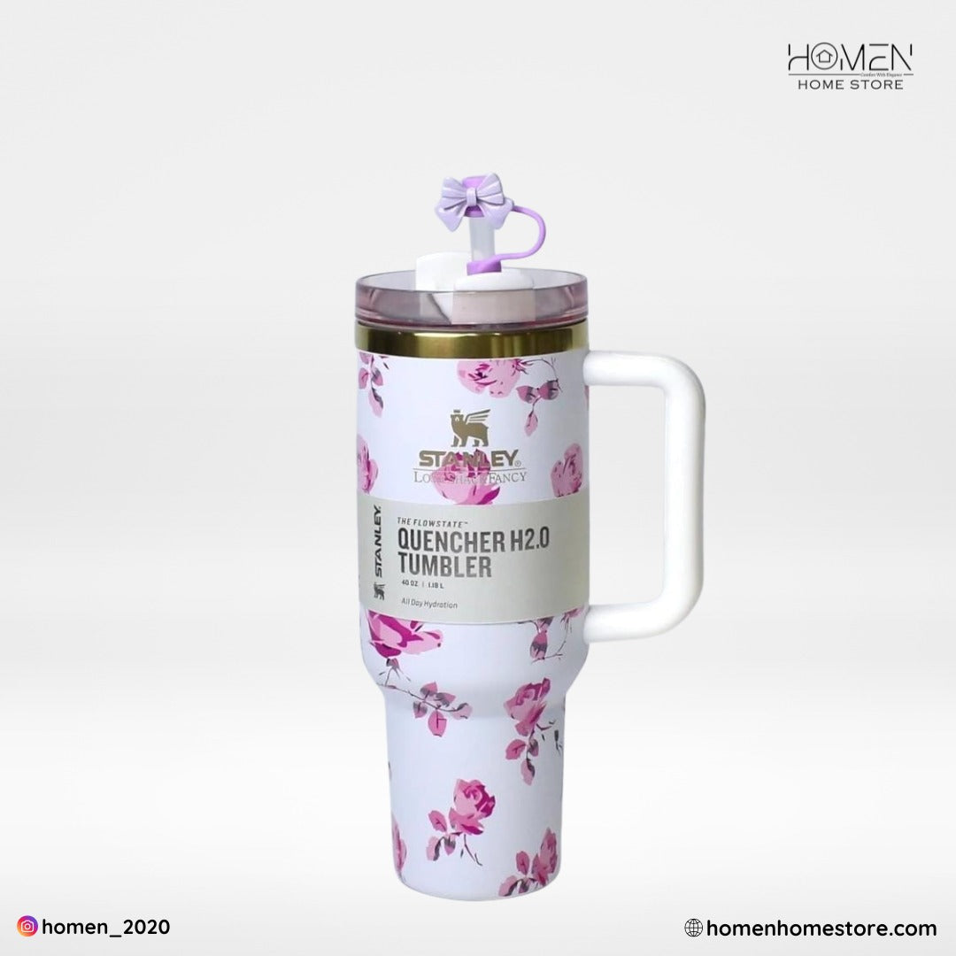 WHTE FLORA - The Stanley X LoveShackFancy Holiday Quencher | 40 OZ