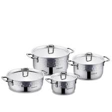 A1963-1 Erna 8 pcs Cookware Set Inox