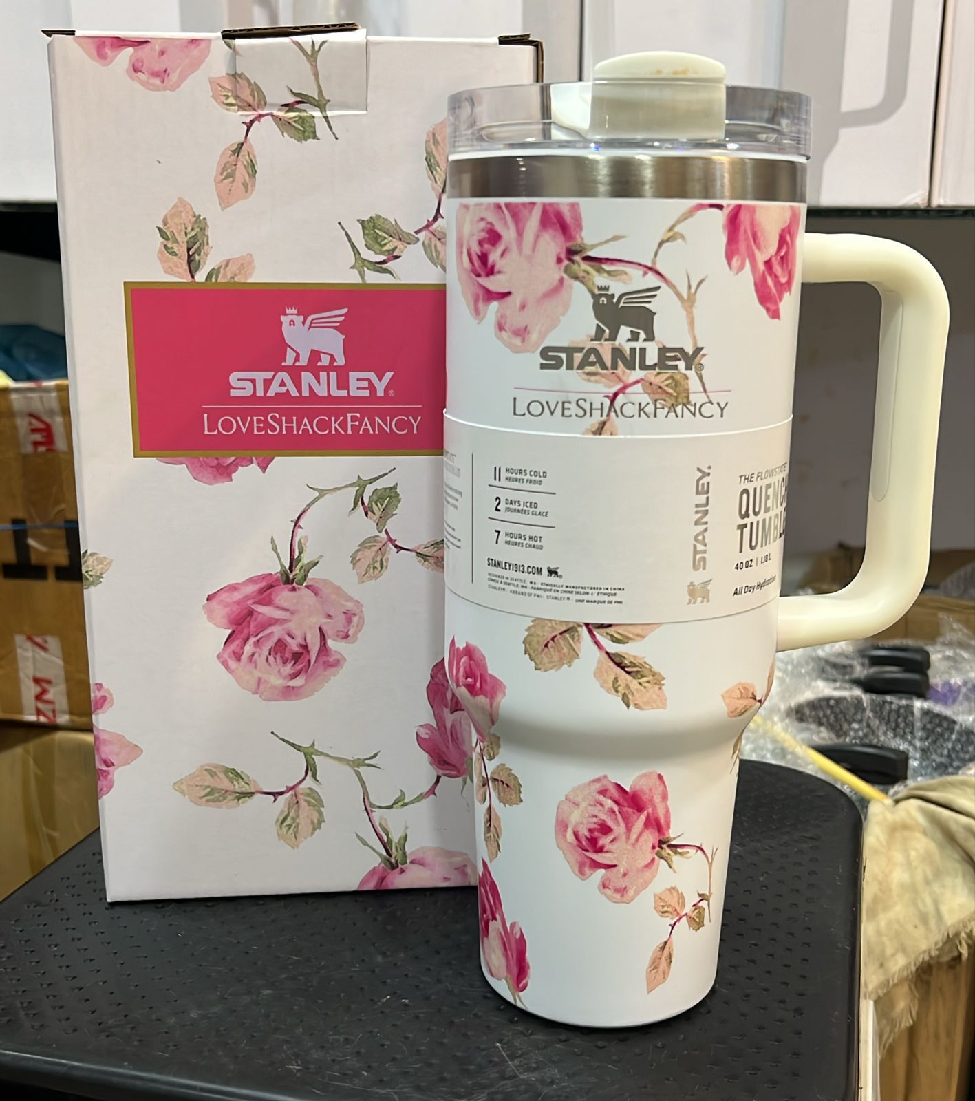 Stanley x LoveShackFancy 40oz Floral Quencher Tumbler – Limited Edition