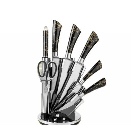 Kitchen Knife Set - Marble Pattern