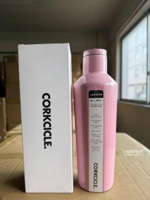 Corkcicle Classic Canteen Insulated Tumbler, Ceramic Slate, 16 oz - Powder Puff
