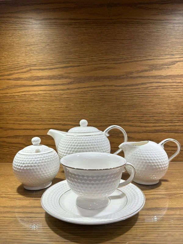 Fine Bone Tea Set - 17 pcs