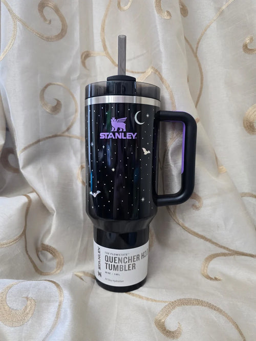 Stanley Halloween H2.0 Flowstate Quencher Tumbler 40OZ |Spellcast Black