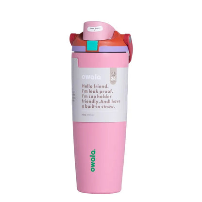 Owala FreeSip Sway 30oz Stainless Steel Water Bottle – Sugar High Pink Insulated Tumbler