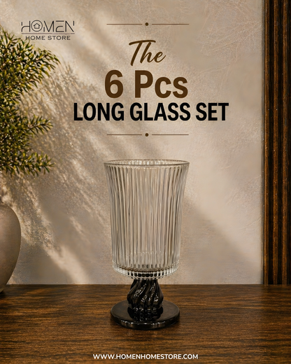 6 Pcs Long Glass Set