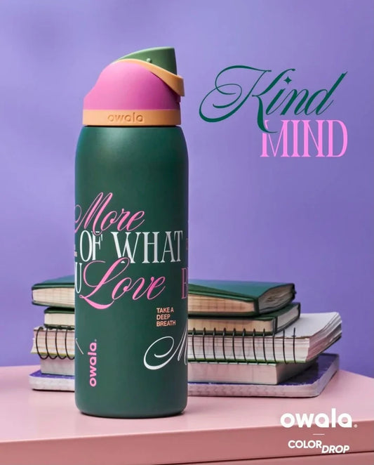 Owala FreeSip Stainless Steel Water Bottle 32oz | Kind Mind