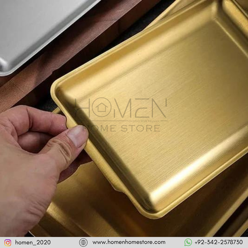 GOLDEN TRAY RECTANGLE_14cm