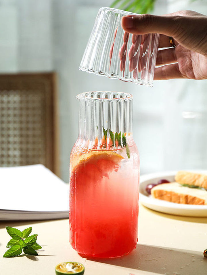 Glass Carafe Tumbler 2 pcs