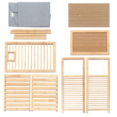 Multipurpose Bamboo Laundry Basket