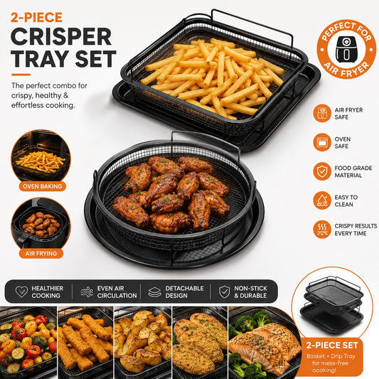 2 Piece Crispy Tray Set