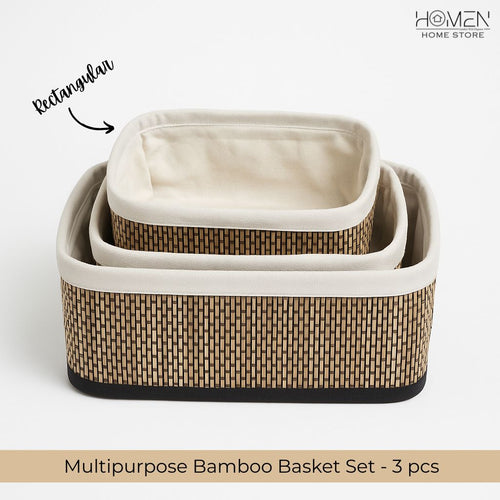 Multipurpose Bamboo Basket Sets