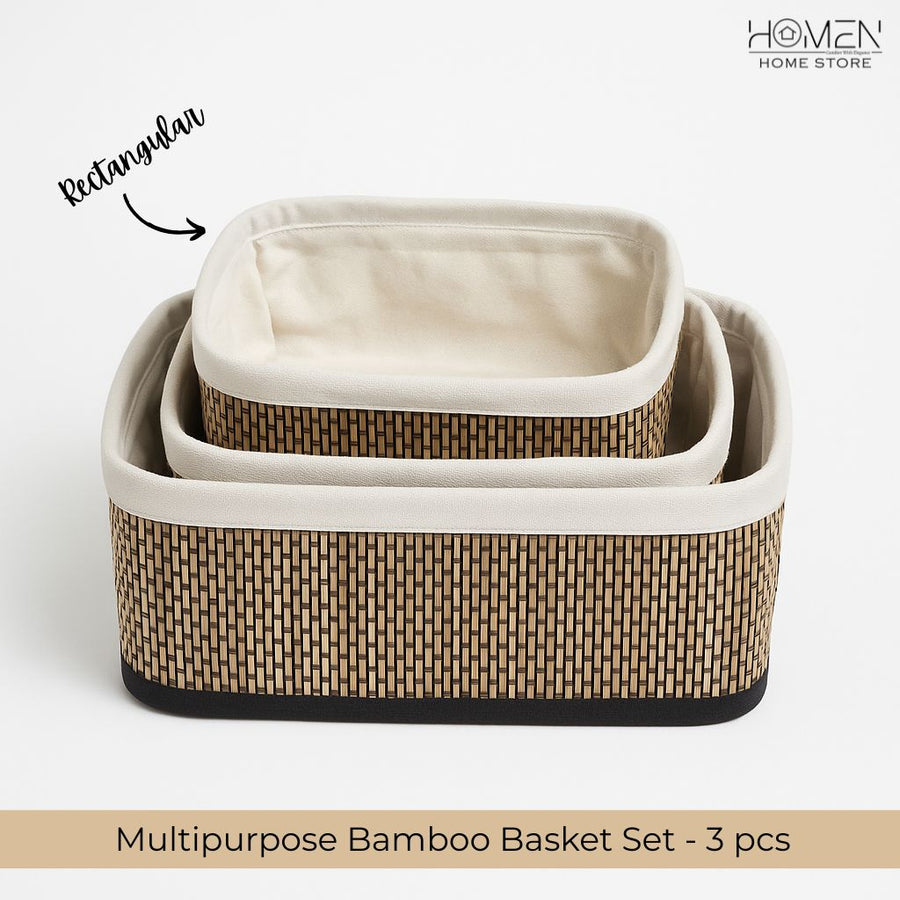 Multipurpose Bamboo Basket Sets