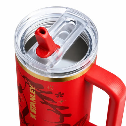 Stanley 1913 “Red Stallion” Quencher ProTour Flip Straw Tumbler 40oz – Limited Edition