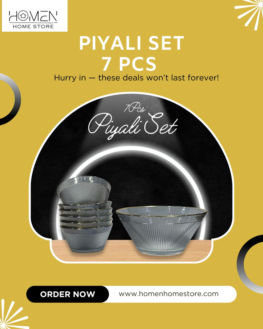 PIYALI SET 7 PCS