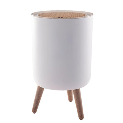 Modern White Trash Can