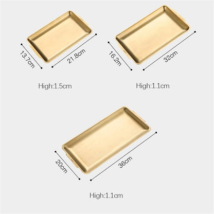 Golden Tray Rectangle