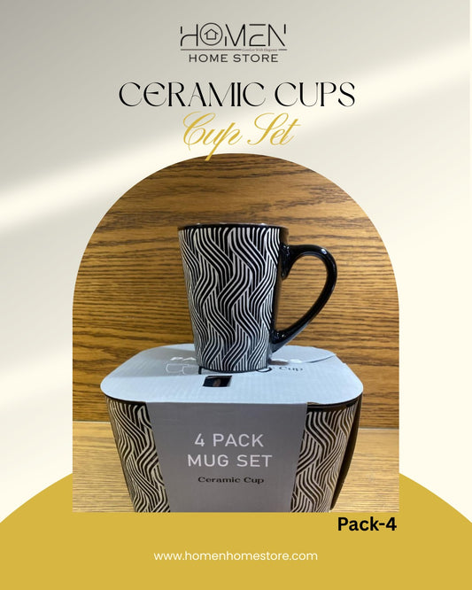 4 Pack Mug Set