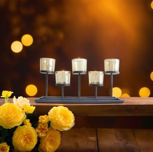 Staggered Glow Candle Holder
