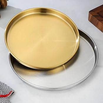 Golden Thali Style Plates