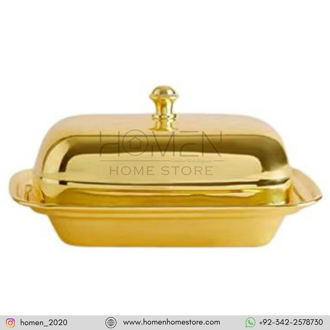 GOLDEN BUTTER DISH