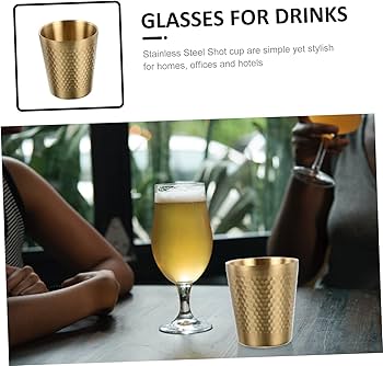 Golden Hammered Glass