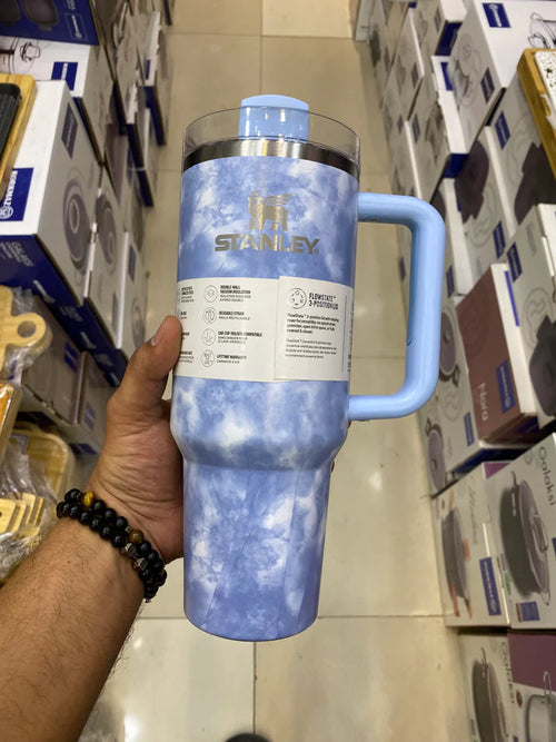The Blue Tye Die Quencher H2.0 Flow State Tumbler | 40 OZ