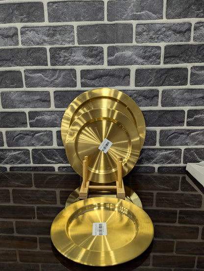 Golden Charger Plate