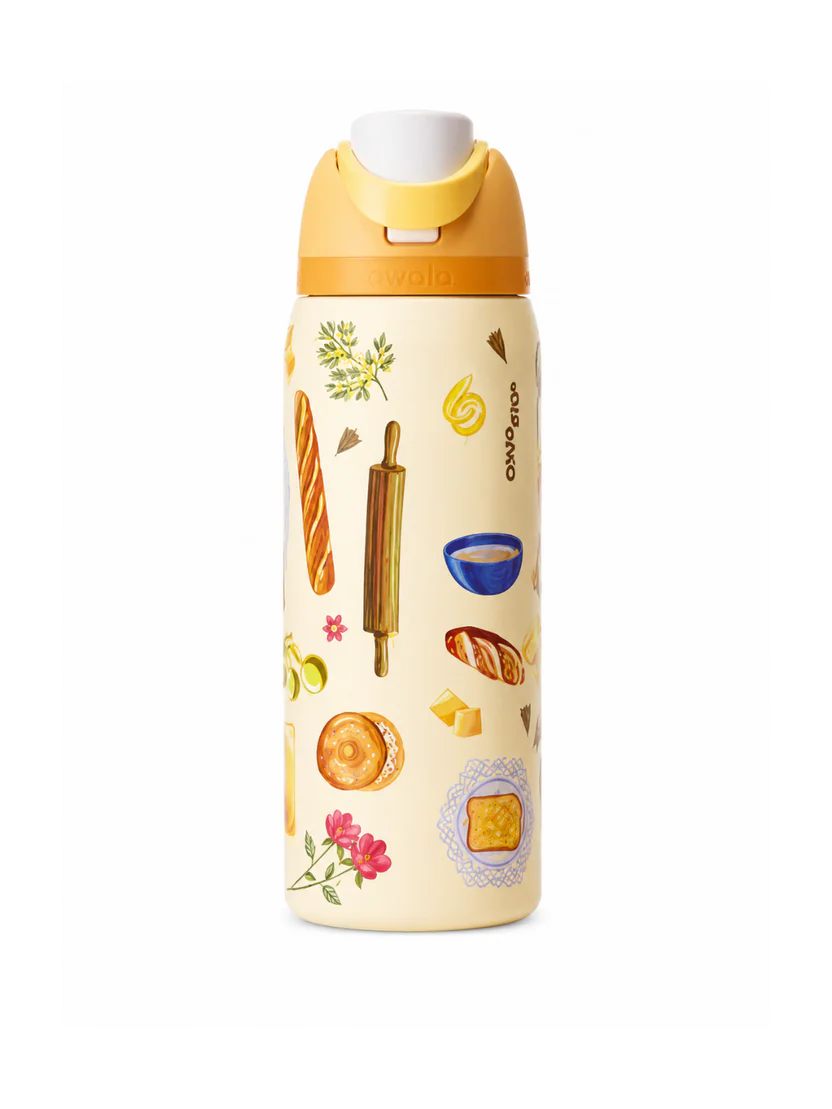 Owala Brunch Edition Insulated Water Bottle – 32oz (946ml) | Leak-Proof Stainless Steel Bottle with Built-in Straw