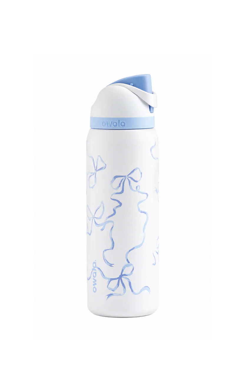 Owala Blue Ribbon Edition Insulated Water Bottle – 32oz (946ml) | Leak-Proof Stainless Steel Bottle with Built-in Straw