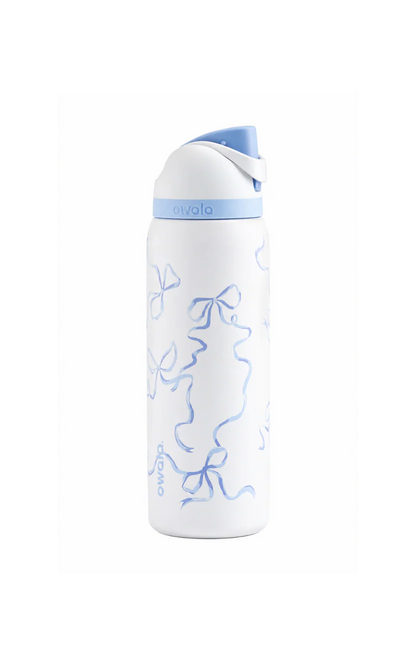 Owala Blue Ribbon Edition Insulated Water Bottle – 32oz (946ml) | Leak-Proof Stainless Steel Bottle with Built-in Straw