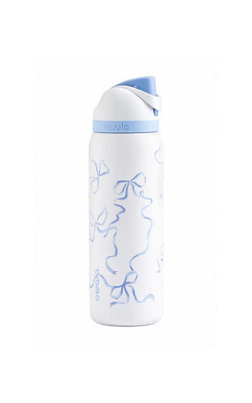 Owala Blue Ribbon Edition Insulated Water Bottle – 32oz (946ml) | Leak-Proof Stainless Steel Bottle with Built-in Straw