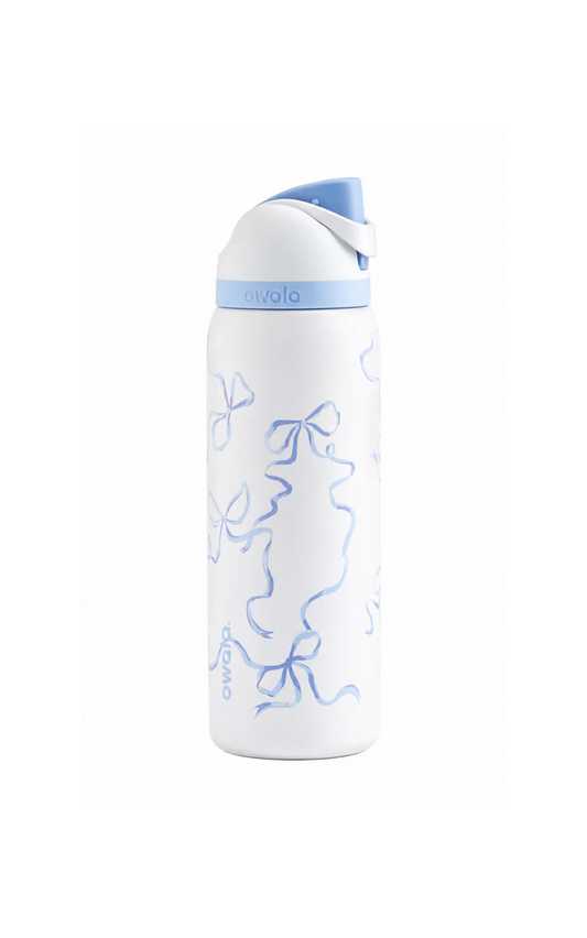 Owala Blue Ribbon Edition Insulated Water Bottle – 32oz (946ml) | Leak-Proof Stainless Steel Bottle with Built-in Straw