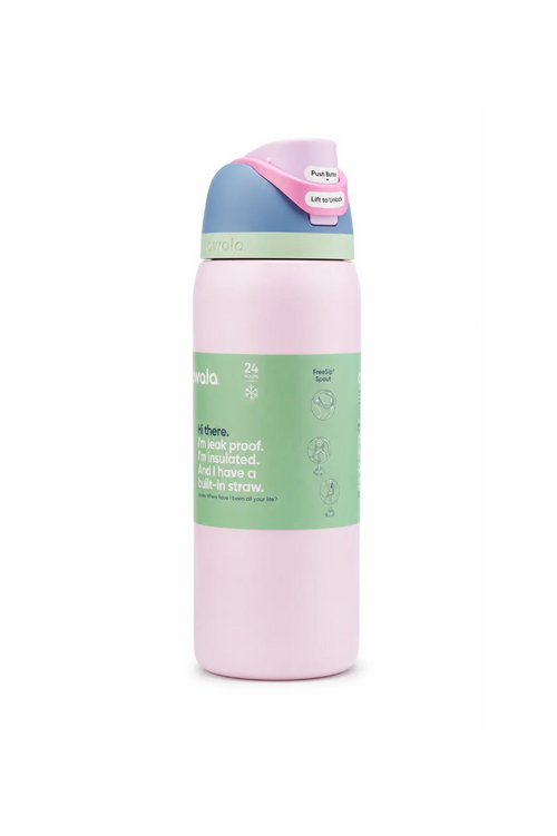 Owala Free Sports Edition Insulated Water Bottle – 32oz (946ml) | Leak-Proof Stainless Steel Bottle with Built-in Straw