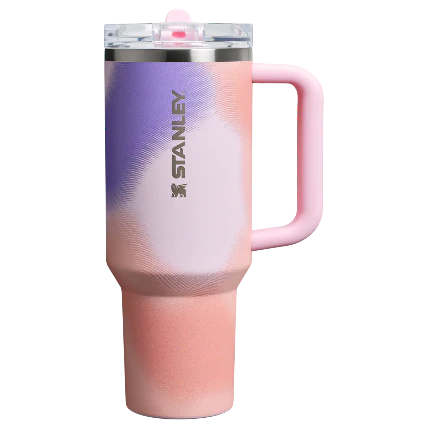 The Quencher ProTour Flip Straw Tumbler | 40 OZ - Rose Petal Motion