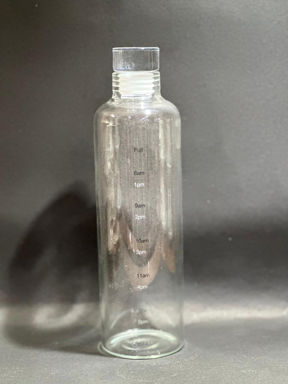 Time Marker Glass Bottle