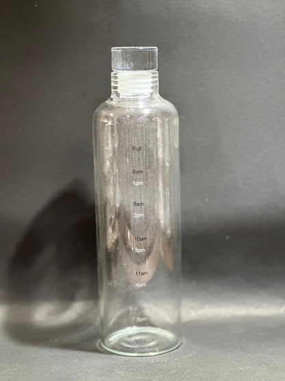 Time Marker Glass Bottle