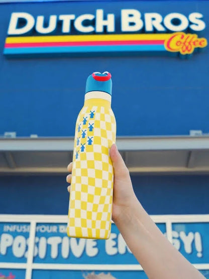 Owala x Dutch Bros “Always Stoked” FreeSip Twist Insulated Stainless Steel Water Bottle | 24oz