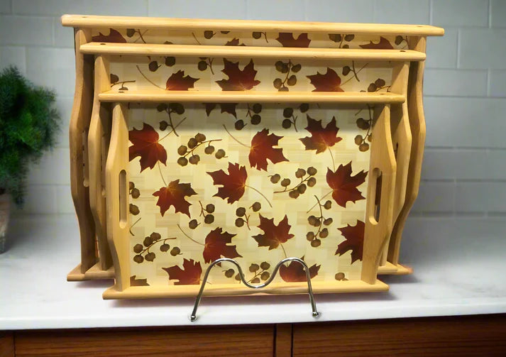 Bamboo Wooden Tray’s Set