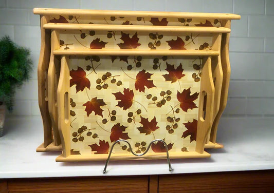Bamboo Wooden Tray’s Set