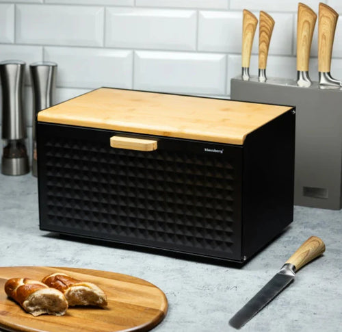 Bread Box, Steel-Bambus