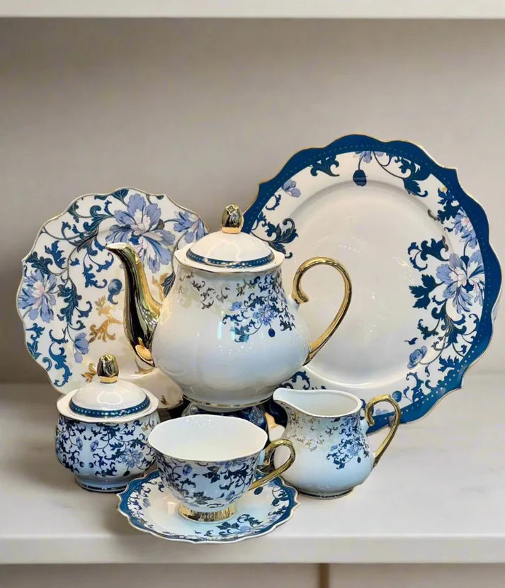 Fine Bone Tea Set - 24 Pcs