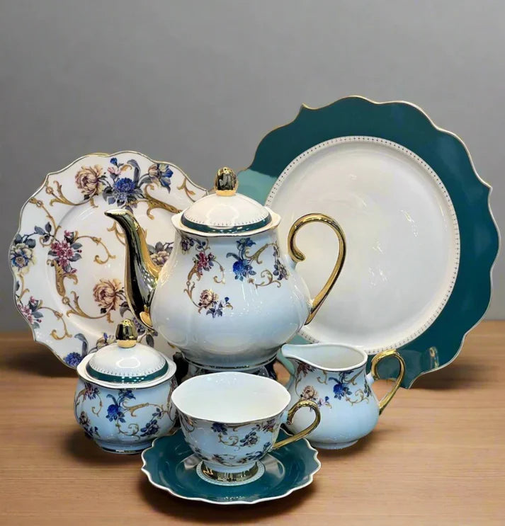 Fine Bone Tea Set - 24 Pcs