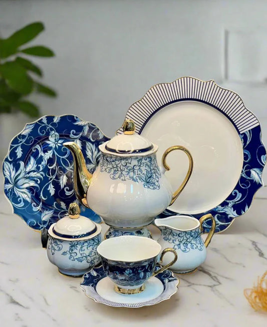 Fine Bone Tea Set - 24 Pcs