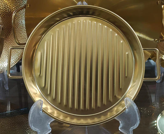 GOLDEN STEAK STYLE PLATTER 7.5IN